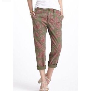 Current/Elliott army pants in cabbage rose, 28